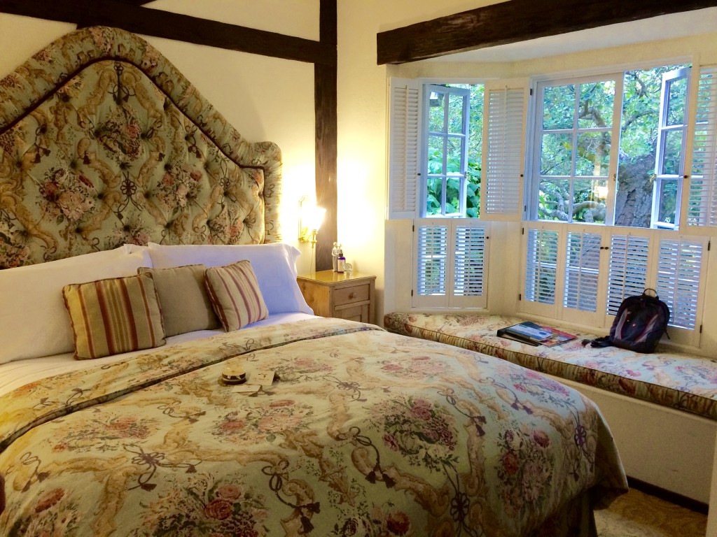 The window from our room opened into a peaceful garden. It was right out of a story book.